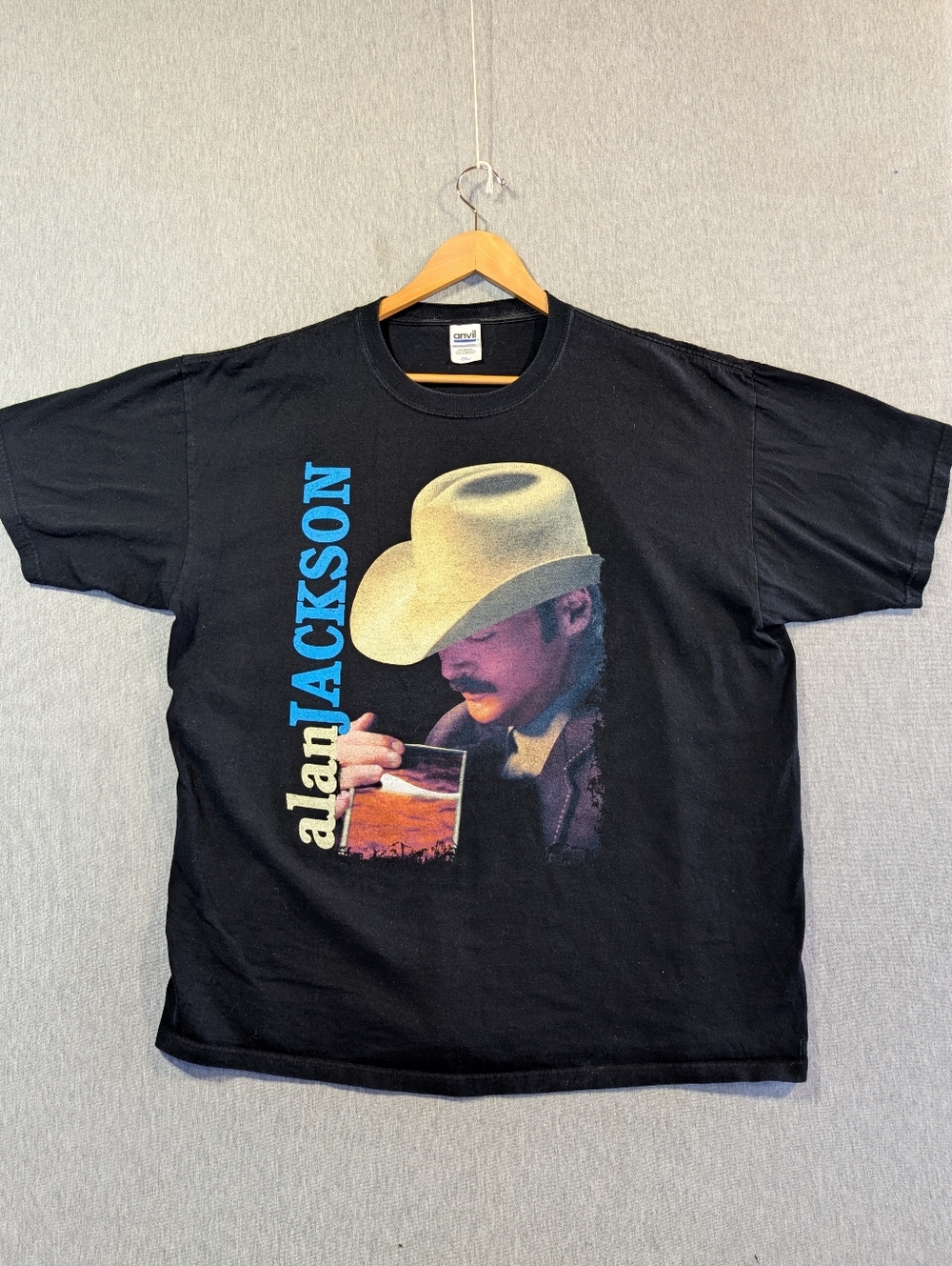 Alan Jackson 2006 Tour T-Shirt 2XL Black Front Back Graphic
